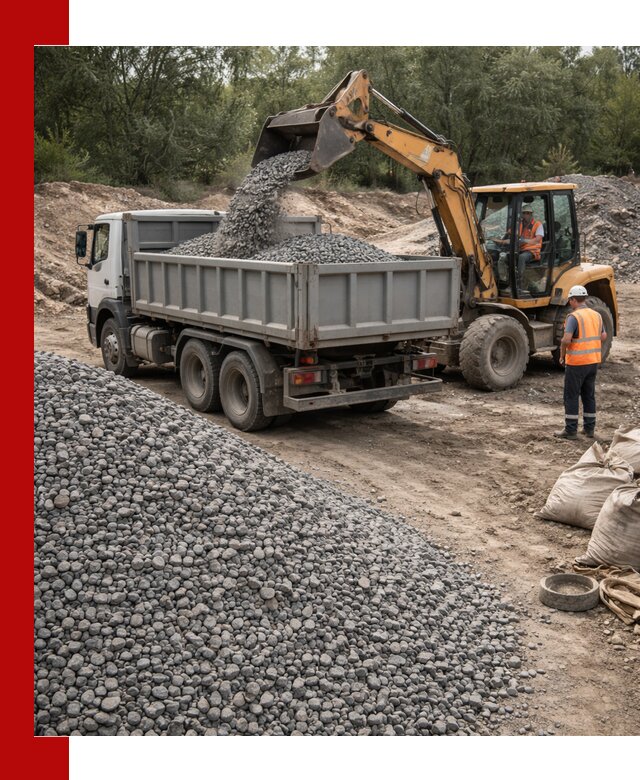 Доставка гравийного щебня в Мончегорске оптом и в розницу
