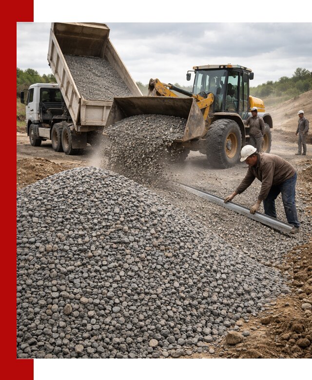Гравийный щебень фракция 5-20 с доставкой в Мончегорске