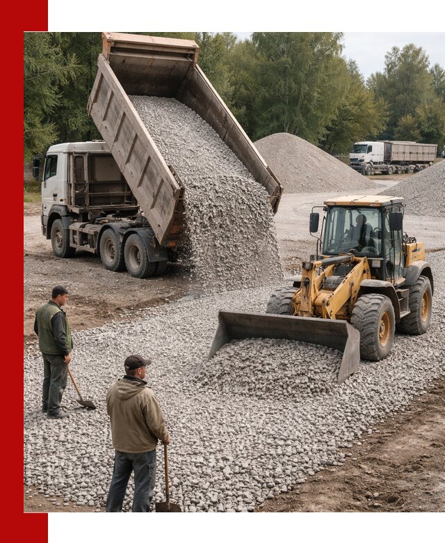 Купить гравийный щебень фракция 20-40 в Мончегорске с доставкой