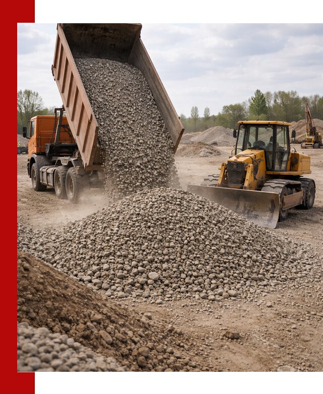 Доставка гравийного щебня фракции 40-70 в Мончегорске