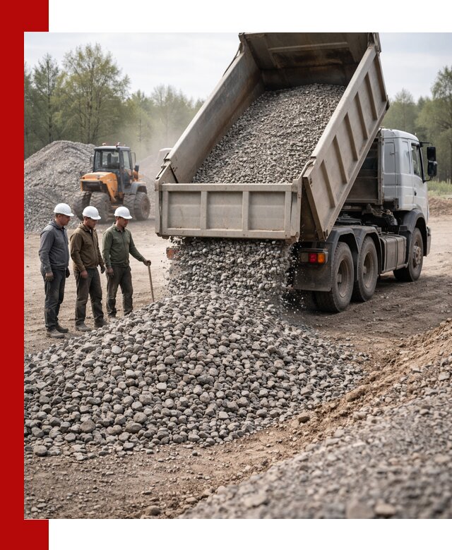 Доставка гравийного щебня фракции 70-120 в Мончегорске