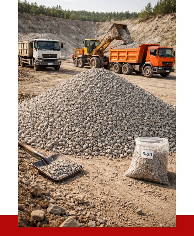 Доломитовый щебень фр. 5-20 в Мончегорске от 4242 р. | ПРОНЕРУДМнч