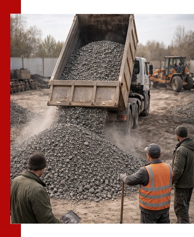 Доставка шлакового щебня в удобные сроки по выгодной цене в Мончегорске