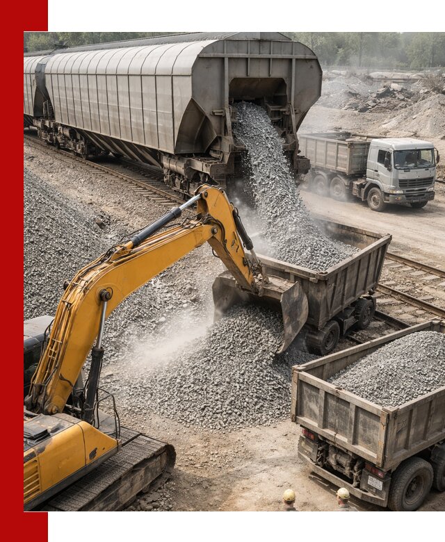 Доставка железнодорожного щебня в Мончегорске крупными партиями быстрого отгруза