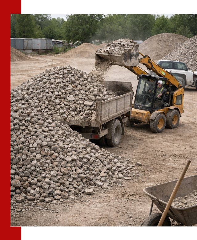 Доставка вторичного щебня в Мончегорске для строительных работ