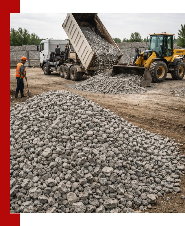 Доставка бетонного щебня фракции 40-70 в Мончегорске