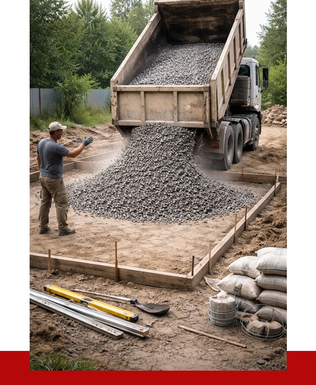 Купить щебень для фундамента в Мончегорске от 4545 р. | ПРОНЕРУДМнч
