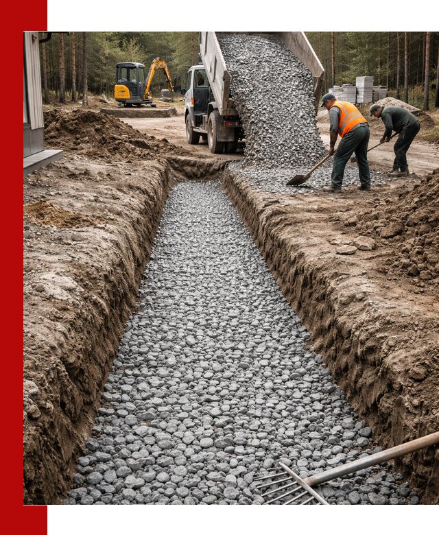 Щебень для дренажа с доставкой в Мончегорске высокого качества