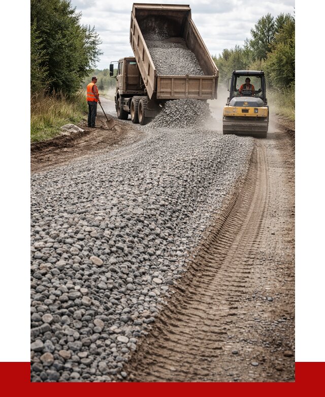 Щебень для отсыпки дороги в Мончегорске от 2727 р. ПРОНЕРУДМнч