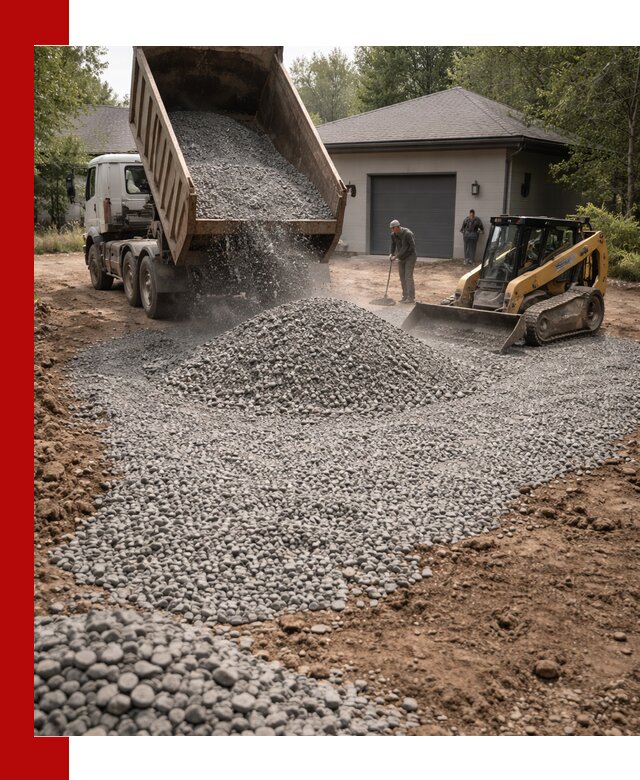 Щебень для парковки в Мончегорске: доставка и укладка качественного материала