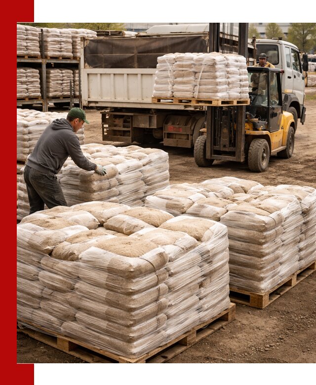 Карьерный песок в мешках с доставкой в Мончегорске