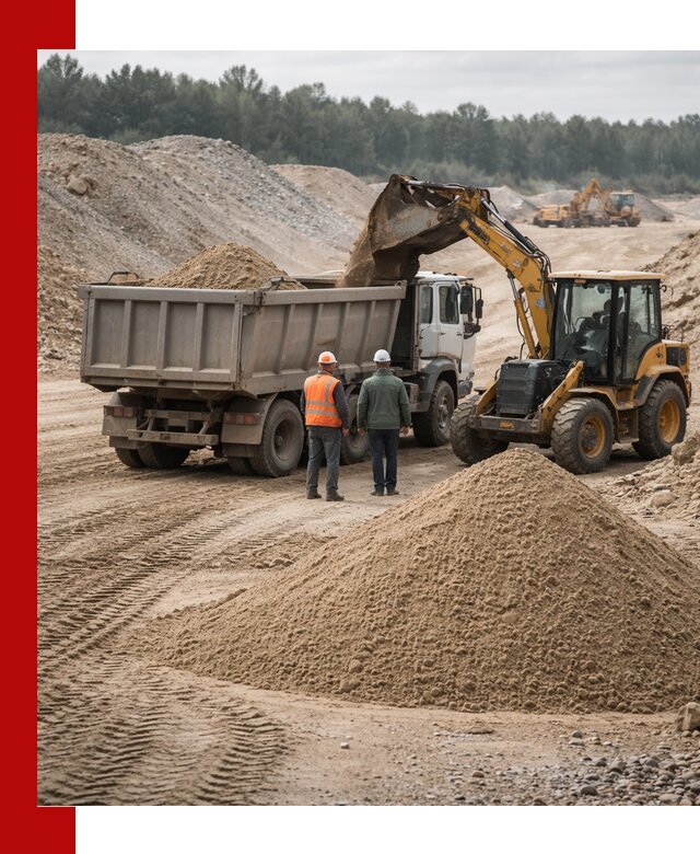 Карьерный среднезернистый песок с доставкой в Мончегорске