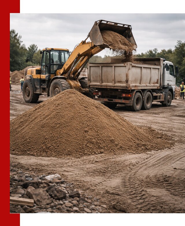 Доставка речного песка навалом в Мончегорске быстро и выгодно