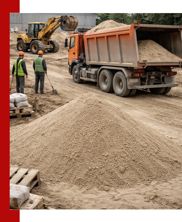 Доставка и продажа мытого речного песка в Мончегорске