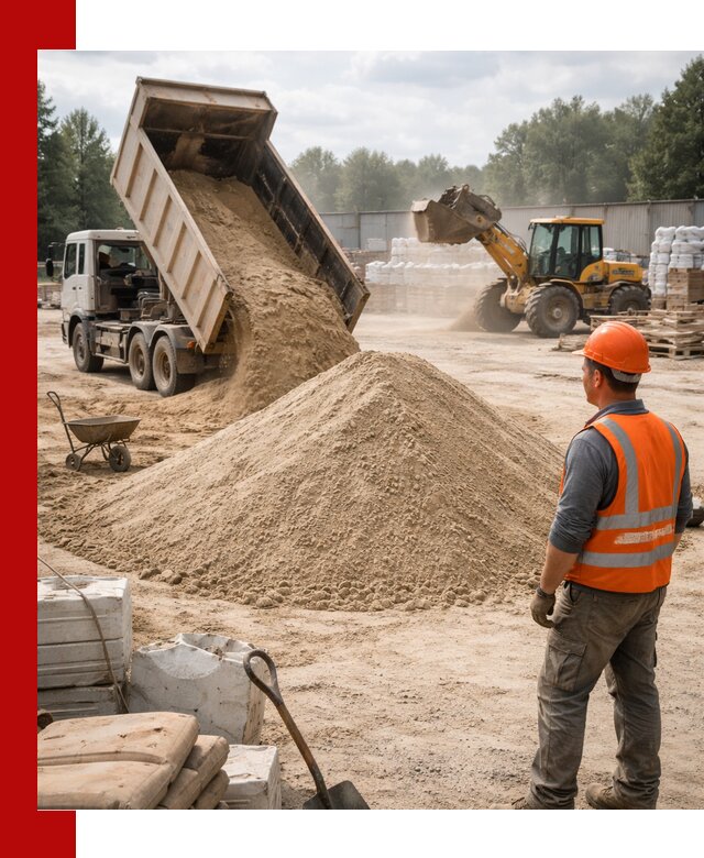 Доставка строительного песка с самосвалом в Мончегорске