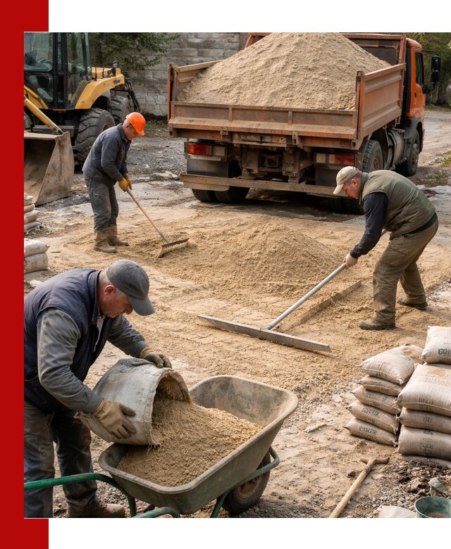 Поставка песка для стяжки в Мончегорске с быстрой доставкой