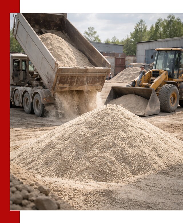 Кварцевый песок с доставкой в Мончегорске для строительных работ