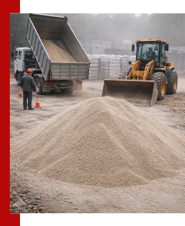 Кварцевый песок фракция 0–8 для стройработ в Мончегорске