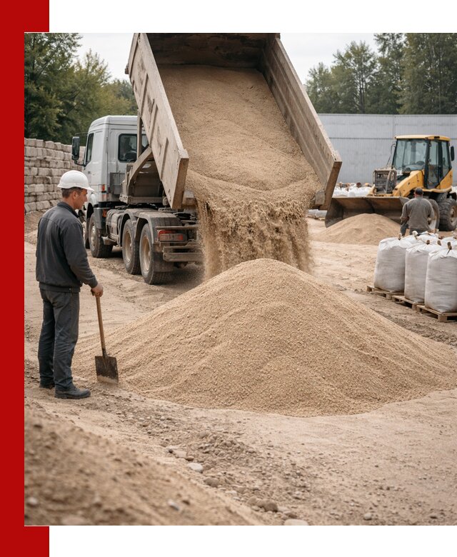 Кварцевый песок фракция 0–3 мм с доставкой в Мончегорске