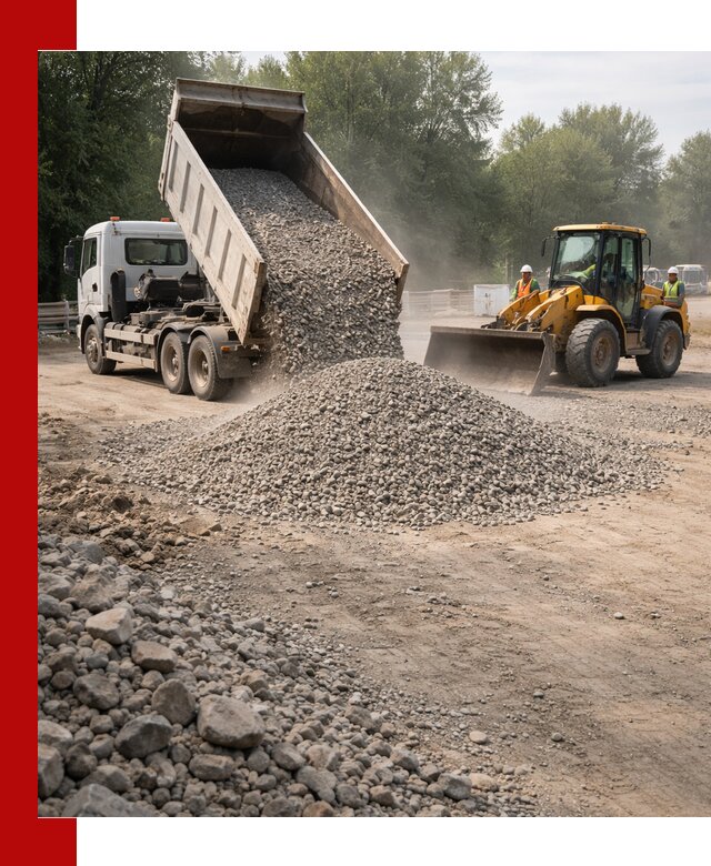 Гравий фракция 5–20 доставка в Мончегорске оптом и в розницу