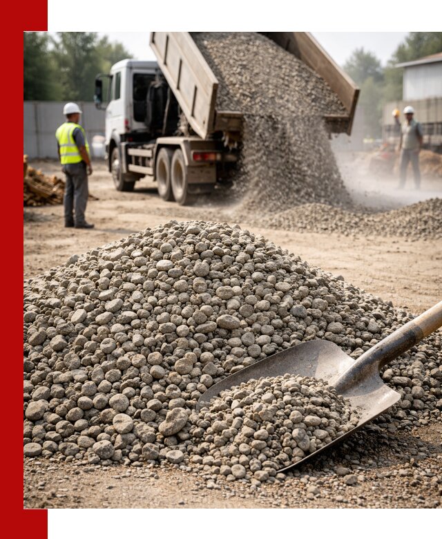 Доставка гравия фракции 20-40 в Мончегорске с самосвалами