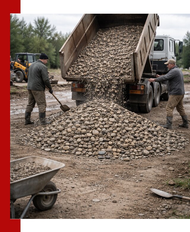 Доставка гальки речной оптом и в розницу в Мончегорске