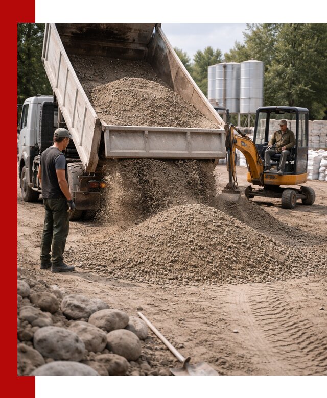 Доставка ПГС С3 в Мончегорске самосвалами и миксерами