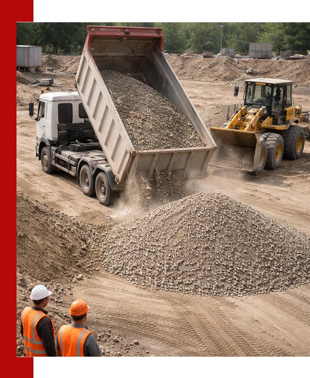 Щебень с песком (ЩГПС С2) с доставкой в Мончегорске