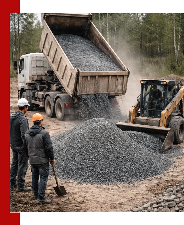 Гранитный отсев 0-5 с доставкой и разгрузкой в Мончегорске