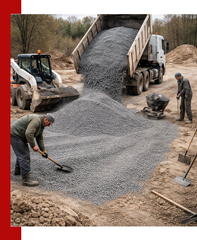 Отсев для подсыпки в Мончегорске — доставка и подсыпка на участок