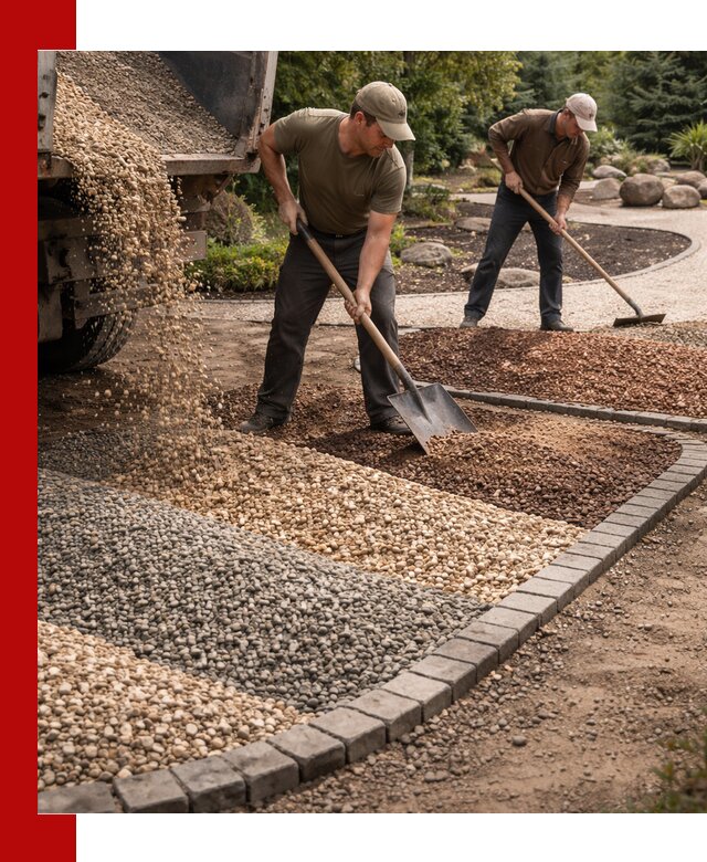 Декоративная крошка для ландшафта в Мончегорске — продажа и доставка