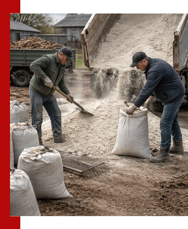 Доставка извести пушонки в Мончегорске оптом и мелким оптом