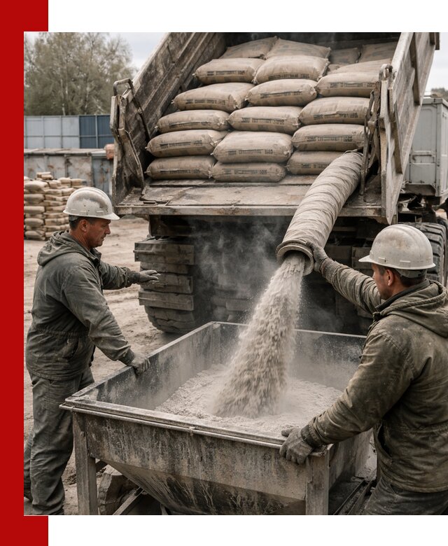 Доставка цемента М400 в Мончегорске оптом и в розницу