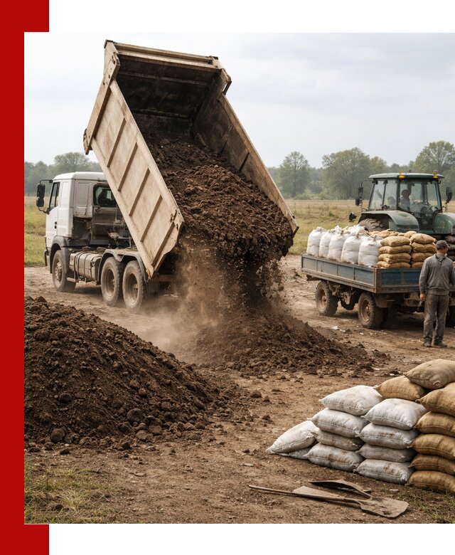 Доставка грунта и удобрений оптом в Мончегорске для сельхоз и строительства