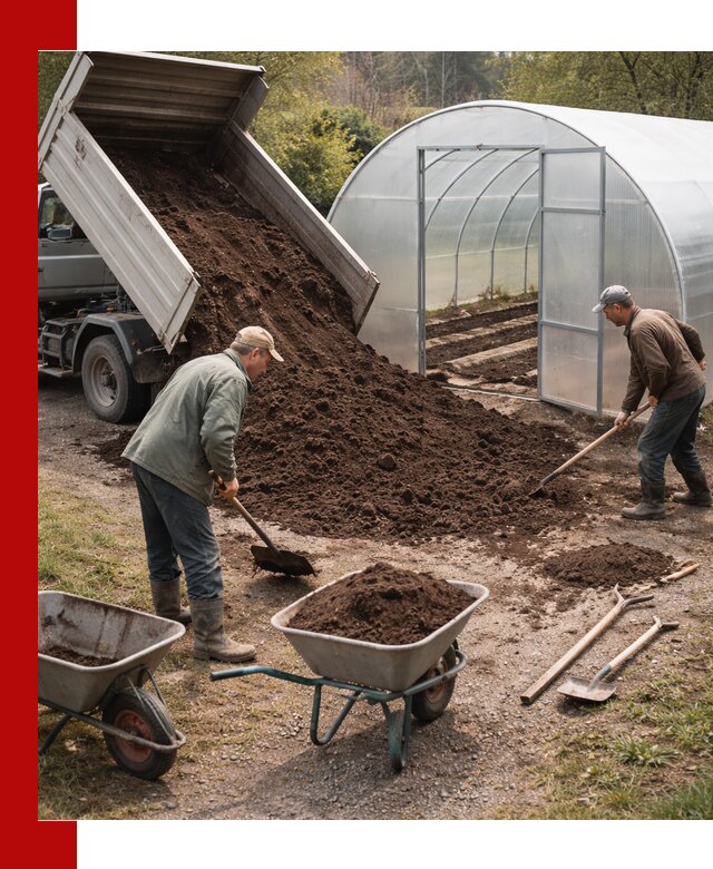 Грунт для теплицы с доставкой в Мончегорске — плодородный субстрат под растения
