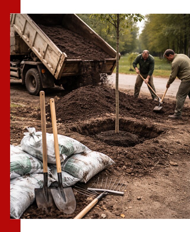 Грунт для посадки деревьев в Мончегорске — доставка и подготовка почвы