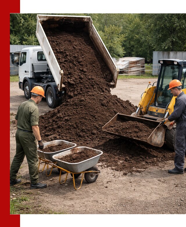Доставка торфо-земляной смеси в Мончегорске для огорода и ландшафта