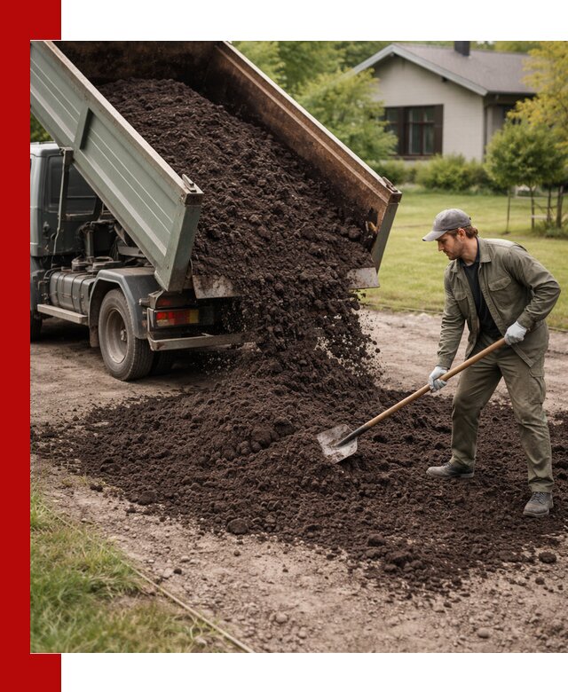 Чернозем для газона с доставкой в Мончегорске быстро и качественно