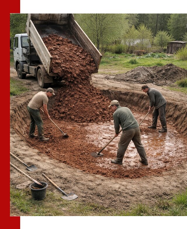 Купить качественную глину для пруда в Мончегорске