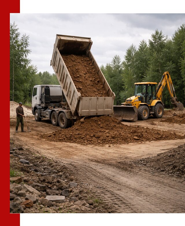 Доставка суглинка самосвалами в Мончегорске подсыпка и планировка