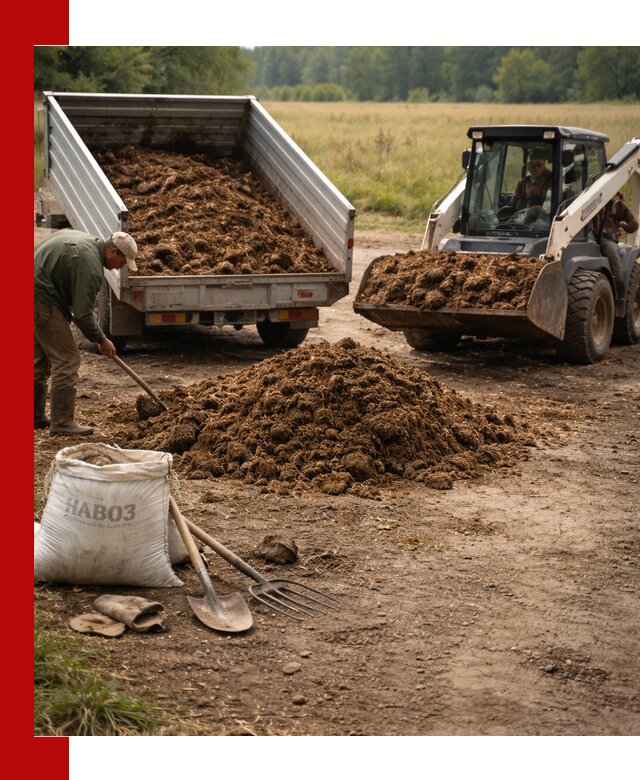 Доставка конского навоза в Мончегорске с разгрузкой и доставкой на объект