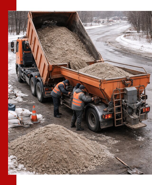 Поставка и вывоз пескосоля в Мончегорске оптом и в розницу