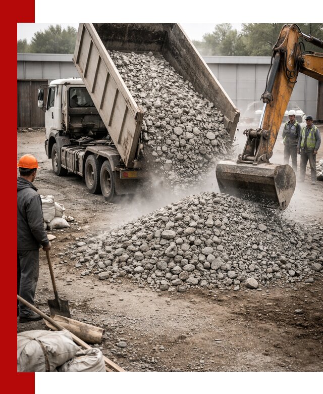 Доставка дробленого бетона в Мончегорске оптом и в розницу