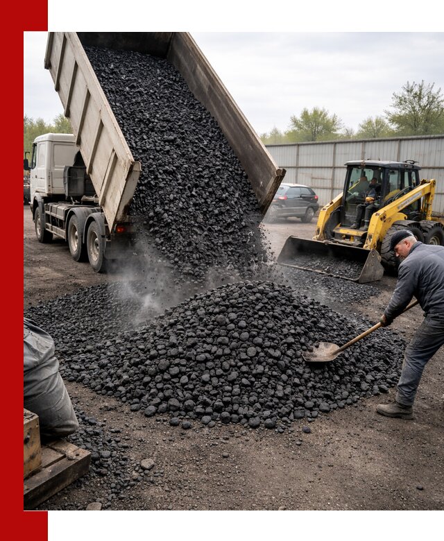 Доставка угля орех в Мончегорске оптом и в розницу