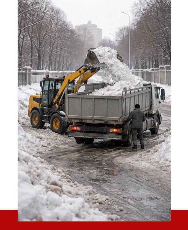 Вывоз снега с погрузкой в Мончегорске от 3535 р. ПРОНЕРУДМнч
