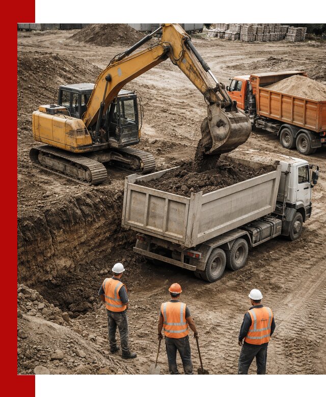 Разработка грунта для строительства и благоустройства в Мончегорске