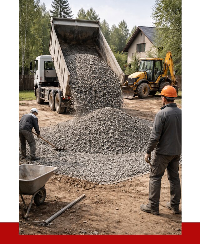 Отсыпка участка щебнем в Мончегорске от 6565 р. ПРОНЕРУДМнч