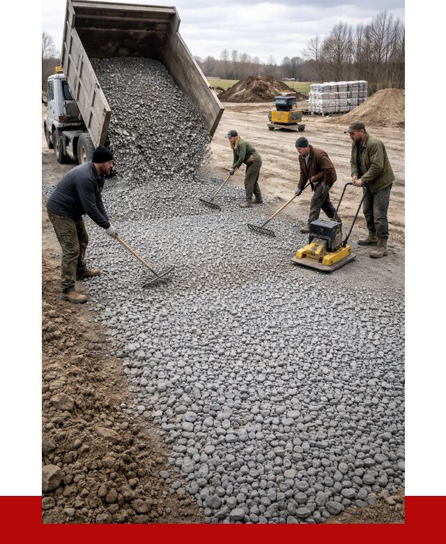 Устройство щебеночной подушки в Мончегорске от 4545 р. ПРОНЕРУДМнч